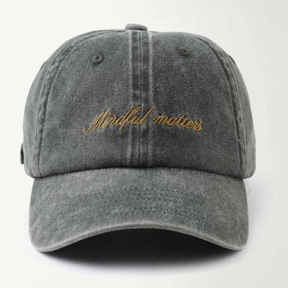 Active After Coffee Mindful Matters Green Cap NWT